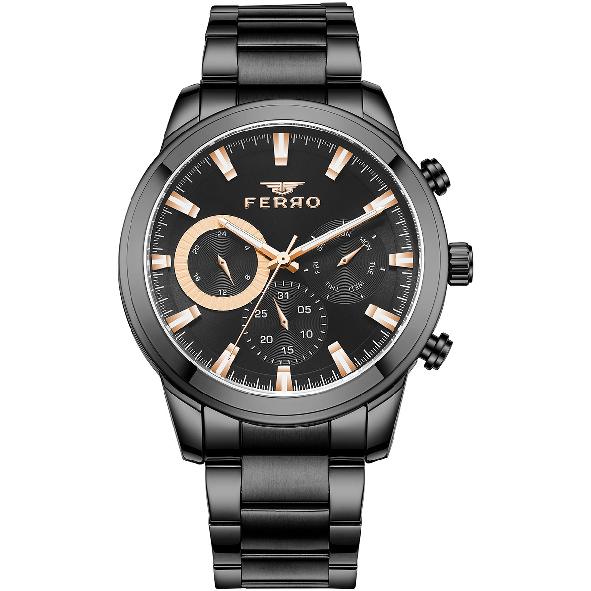 MONTRE FERRO HOMME M.FONCTION ACIER